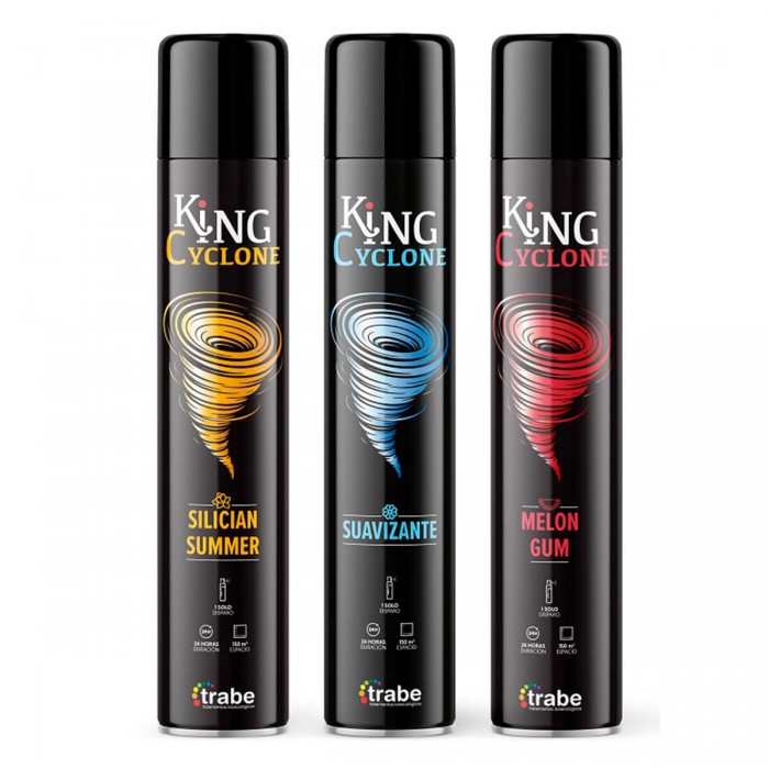 Ambientador Monkey Cyclone de 750ml, diferentes aromas.