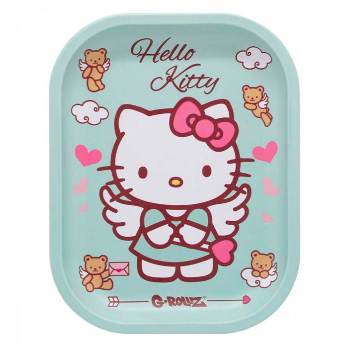 Bandeja Hello Kitty Cupido de metal 18x14 cm.