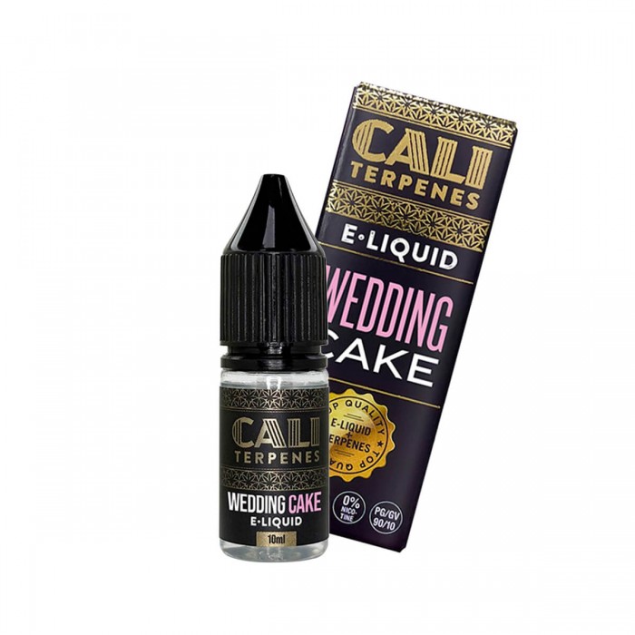 E-liquid CBD de Cali terpenes con 100mg y 10ml para vapeo, aroma Wedding Cake.