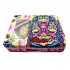 Kit para fumar Monkey King Rosa, cerrado.