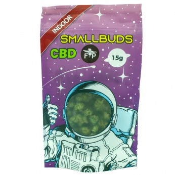 Flores CBD Small Buds Cali Indoor de 15g Lila, envase de 15g.