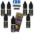 E-liquid CBD de Cali terpenes con 100mg y 10ml para vapeo, diferentes aromas.