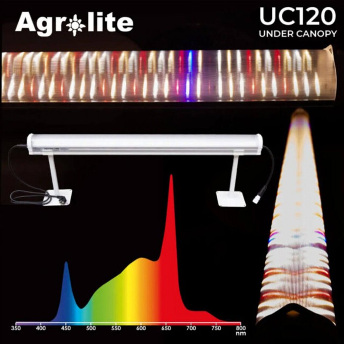 Barra LED Under Canopy 120W Agrolite, espectro.