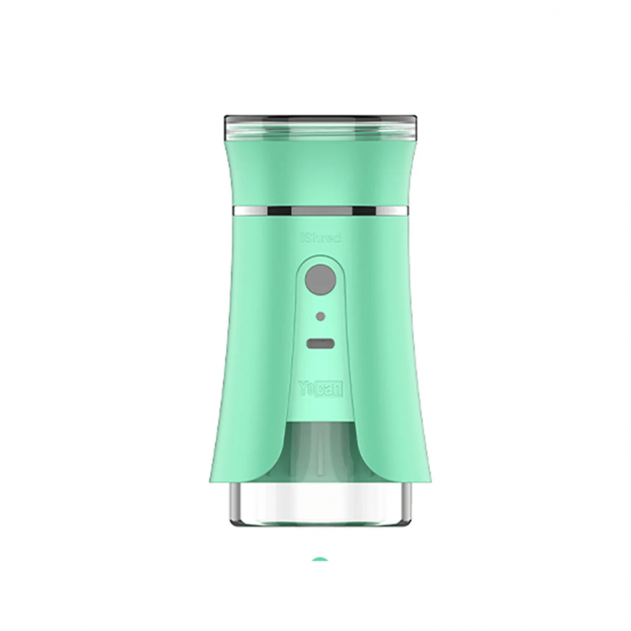 Grinder eléctrico Yocan iShred para hierbas, color verde.
