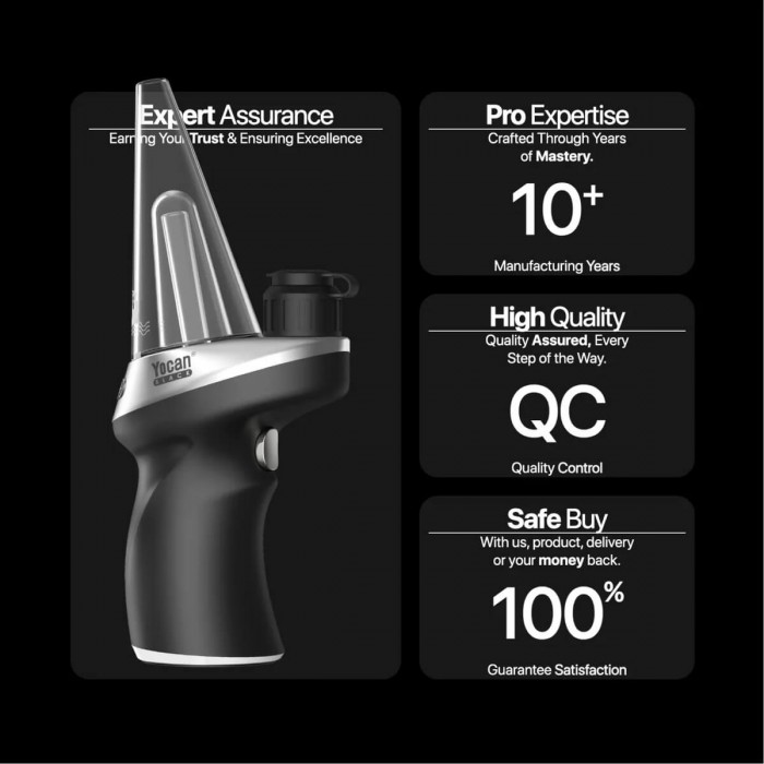 Vaporizador de resinas y concentrados Yocan Black Phaser Max 2, profesional.