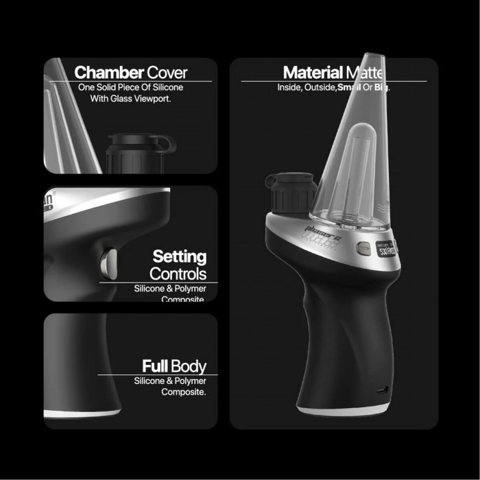 Vaporizador de resinas y concentrados Yocan Black Phaser Max 2, partes del vaporizador.