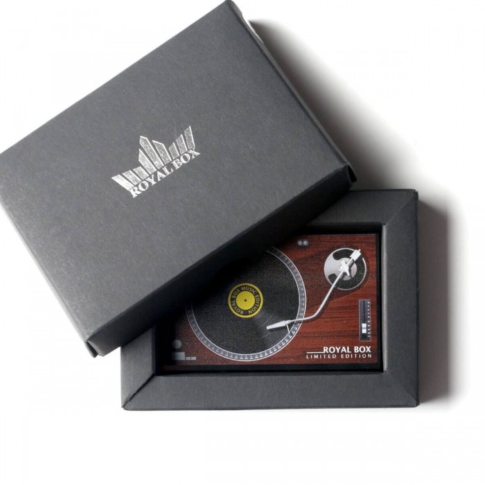 Royal Box Reproductor Tocadiscos. Caja Dosificador y esnifador, caja.