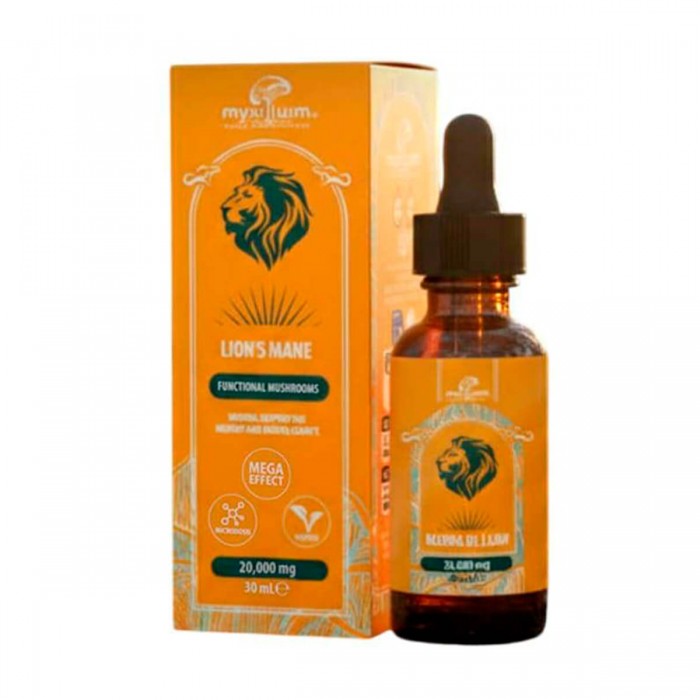 Extracto de hongo Melena de León 30ml de Plant of Life, envase.