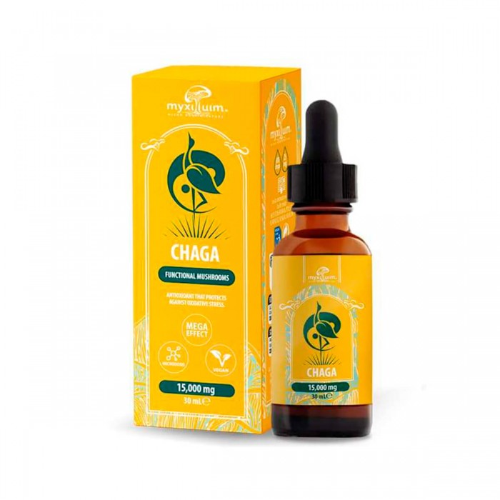 Extracto de hongo Chaga 30ml de Plant of Life, envase.
