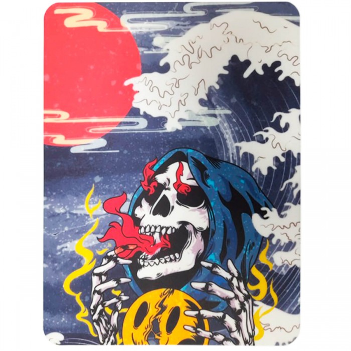 TAPETE SILICONA SKULL & WAVE 28X20 CM