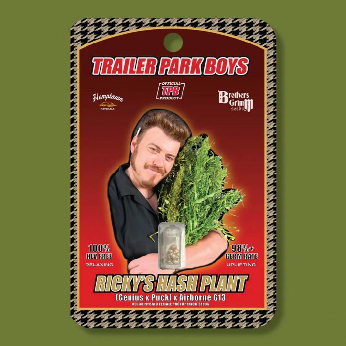 Semillas de marihuana feminizadas Ricky's Hash Plant de Brothers Grimm Seeds.