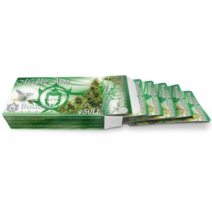 Auto Medikit CBD de Buddha Seeds - Semillas feminizadas de marihuana medicinal, caja de semillas.
