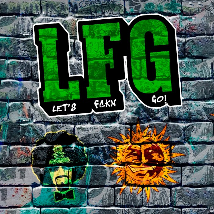 Semillas de marihuana feminizadas LFG de Barney's Farm Seeds, logotipo.