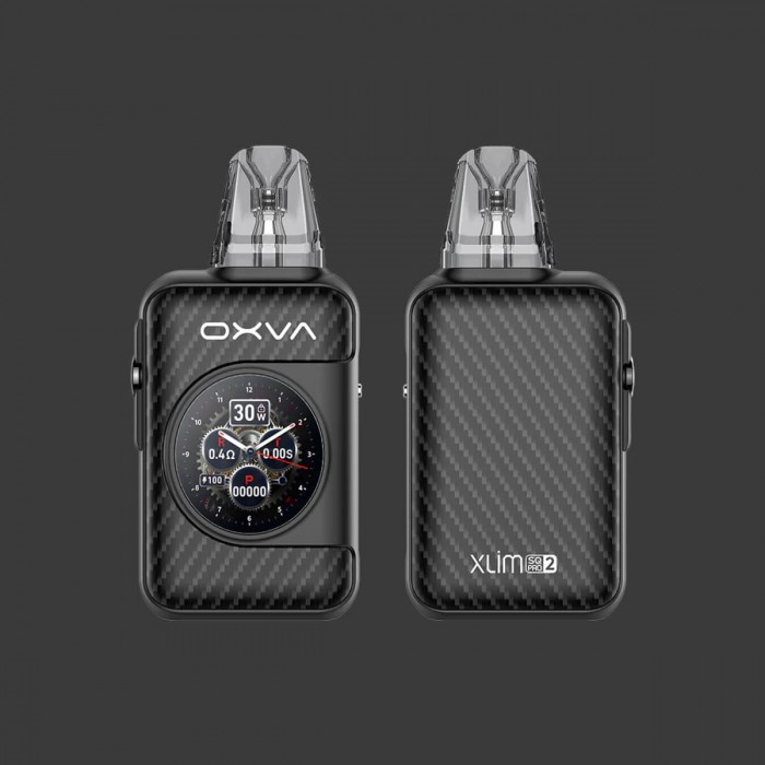 Vapeador Oxva Xlim SQ Pro 2 Kit Black Carbon, vistas.