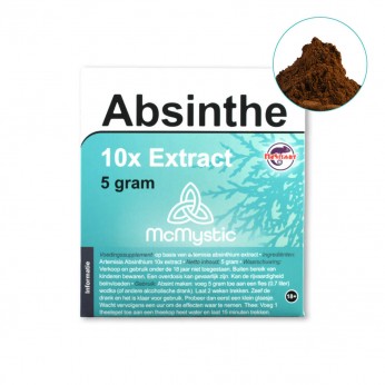 Extracto de Absenta Mystic 10x envase de 5 gramos.
