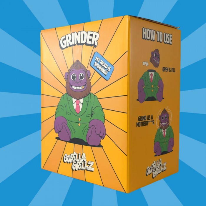 Grinder Toy de Gorilla Grillz, caja.