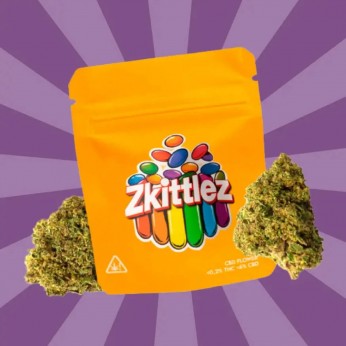 Flores CBD Zkittlez de Gorilla Grillz envase de 5 gramos.