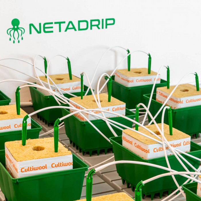 Kits de riego Netadrip Hydra de 25 a 250 plantas.