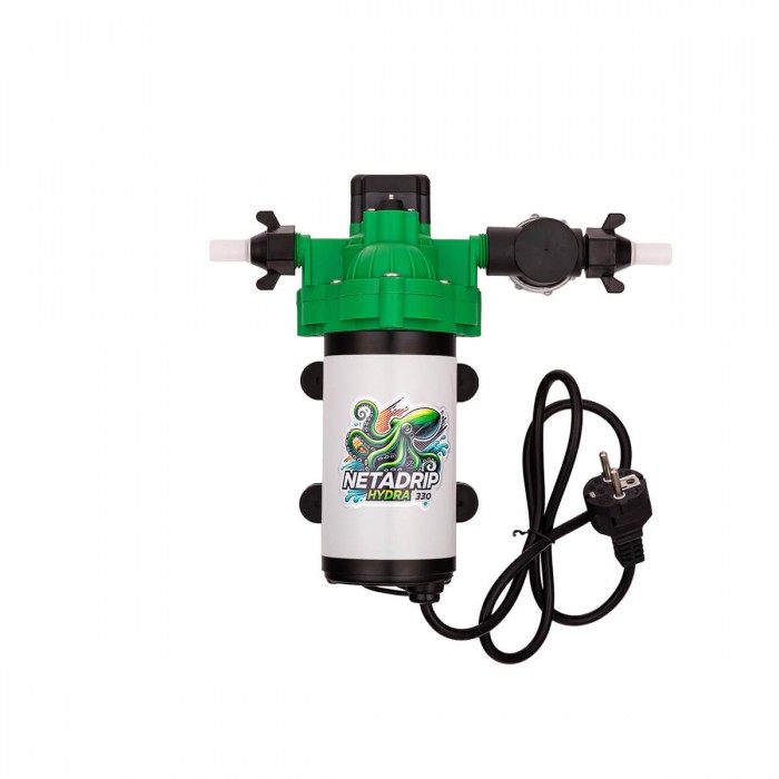 Kits de riego Netadrip Hydra de 25 a 250 plantas, bomba de riego.