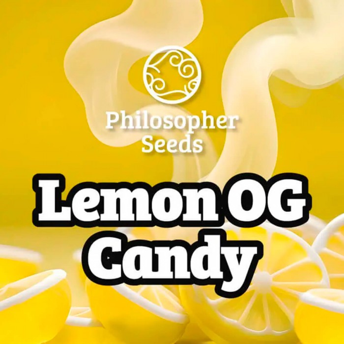 Semillas feminizadas Lemon OG Candy de Philosopher Seeds, logo.