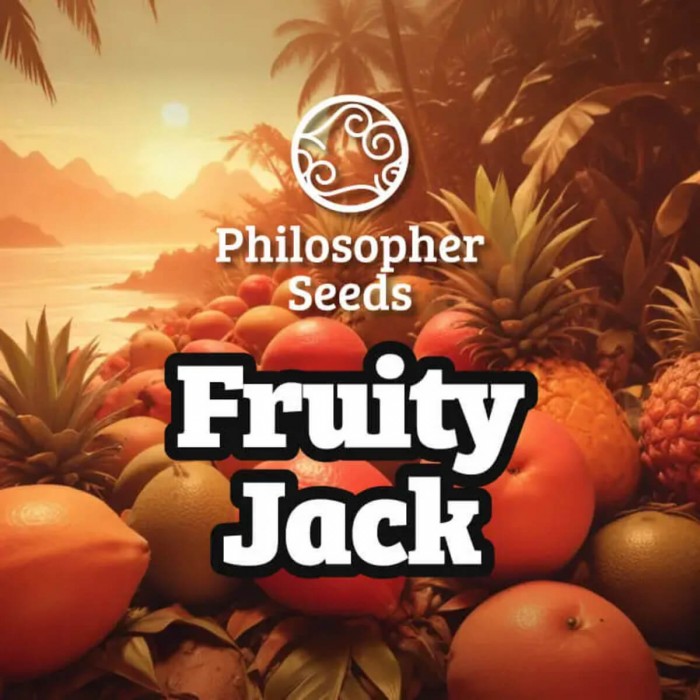 Semillas feminizadas Fruity Jack de Philosopher Seeds, logo.