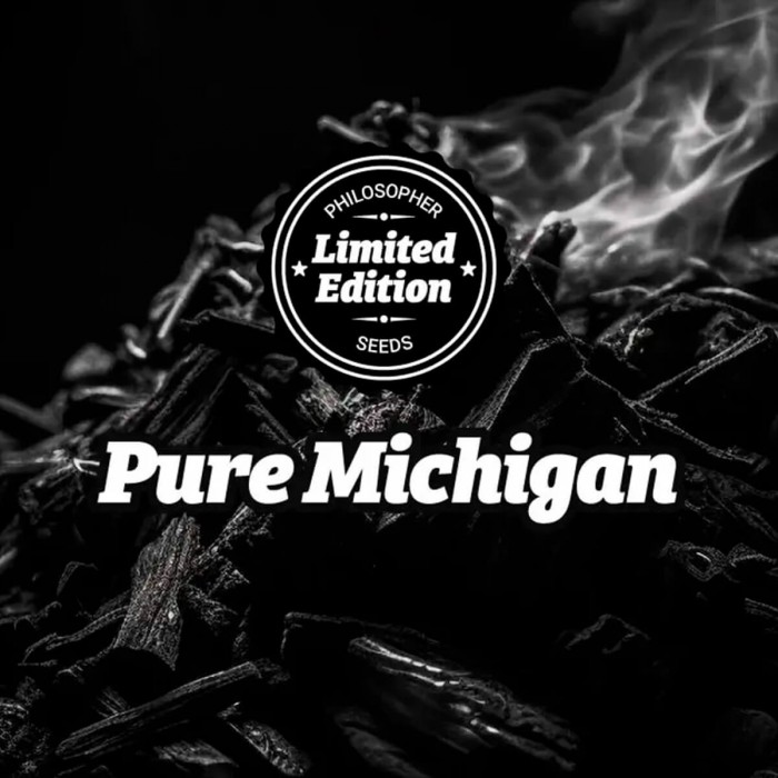 Semillas feminizadas Pure Michigan de Philosopher Seeds, logo.