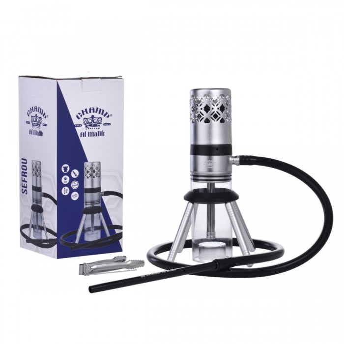 Cachimba Sefrou Silver 28cm con caja.
