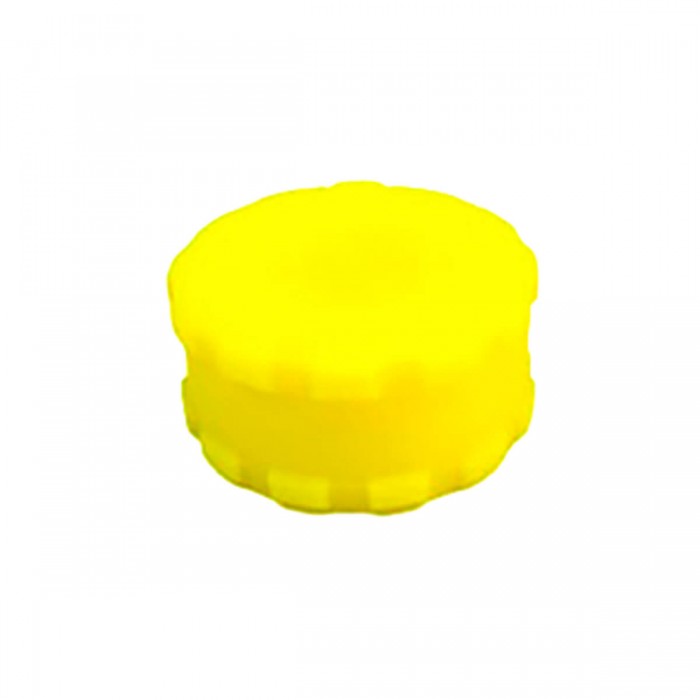 Grinder de silicona con tapa 55mm, color amarillo.