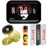 Kit para fumar Narcos Black Edition, componentes.