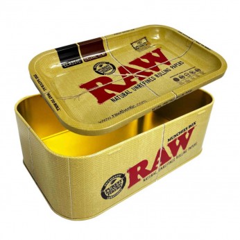 Caja con Bandeja RAW Munchies Box para guardar accesorios de fumador.