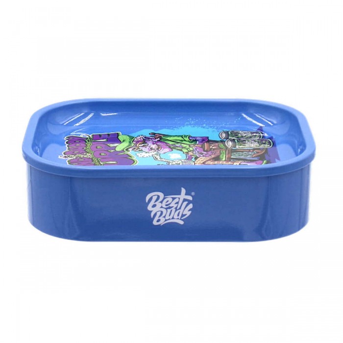 Bandeja + Caja para guardar artículos de fumador, cerrada.