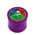 Grinder de Cáñamo con polinizador, biodegradable de 55 mm y 4 partes, cerrado.