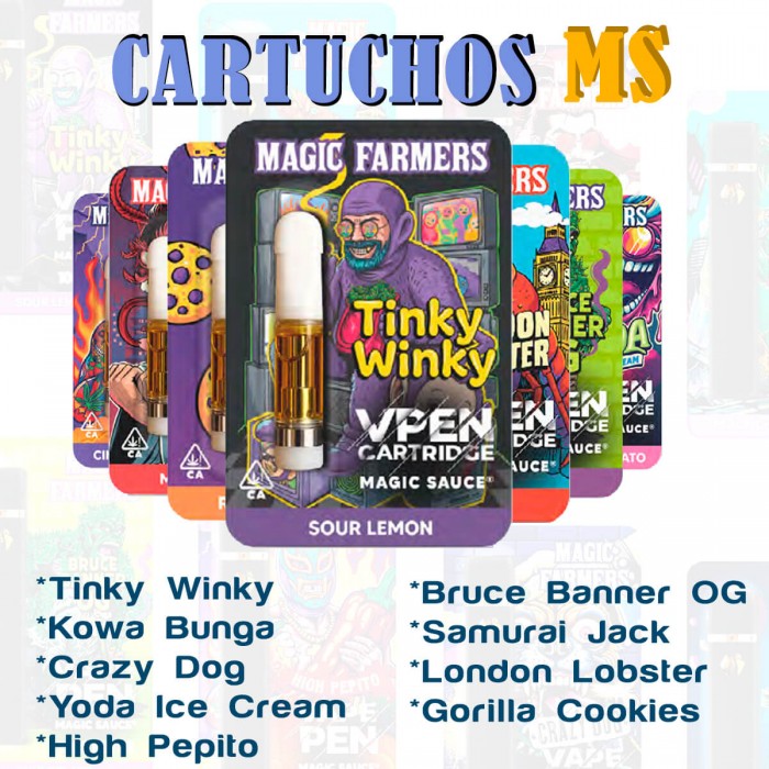 Cartuchos MS 1ml aromas. Portada.