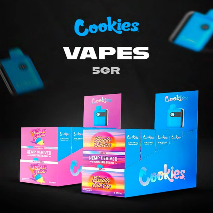Vaper desechable Cookies de 5g 5ml con 10-OH caja.