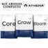 Kit de Fertilizantes Pro Mix de Athena para cultivo completo.