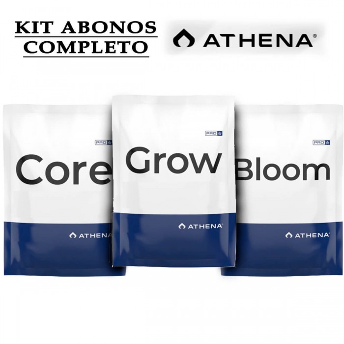 Kit de Fertilizantes Pro Mix de Athena para cultivo completo.