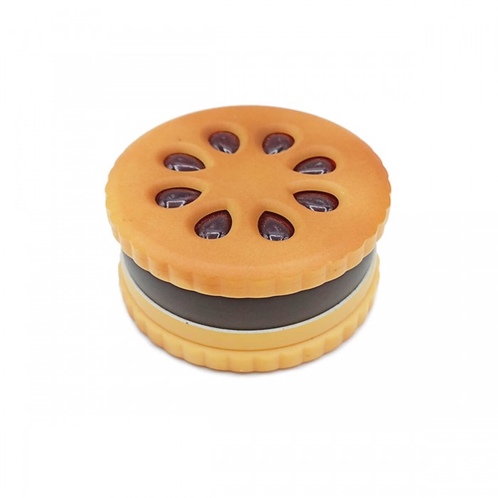 Grinder Galleta para marihuana con polinizador. Cerrado.