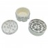 Grinder para marihuana con forma de revólver y polinizador, 3 partes.