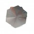 Grinder de metal hexágono  cerrado para marihuana.