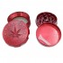 Grinder Amsterdam Rojo Hoja polinizador 53mm, desmontado.