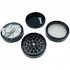 Grinder Molinillo 4 partes Negro 63x66mm, desmontado.