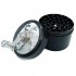 Grinder Molinillo 4 partes Negro 63x66mm, abierto.