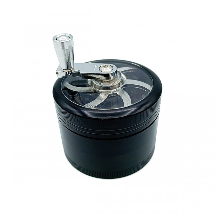 Grinder Molinillo 4 partes Negro 63x66mm cerrado.