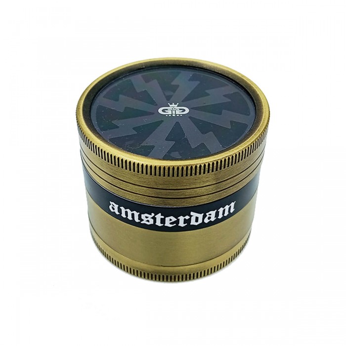 Grinder GG Amsterdam Polinizador, color oro.