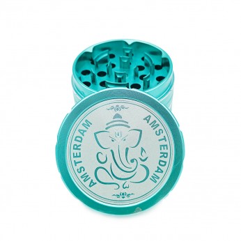Grinder Amsterdam GG elefante de color verde con polinizador.