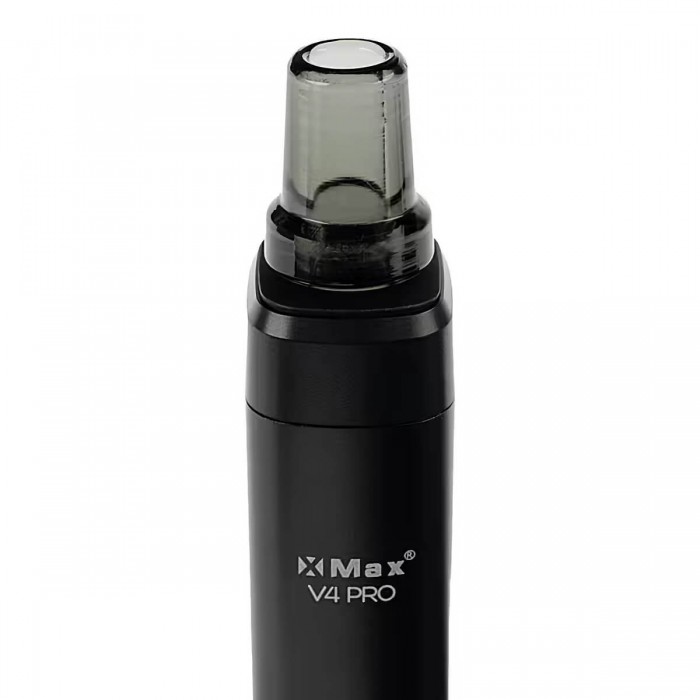 Vaporizador de hierbas y concentrados X-Max V4 Pro Black, boquilla de cristal.