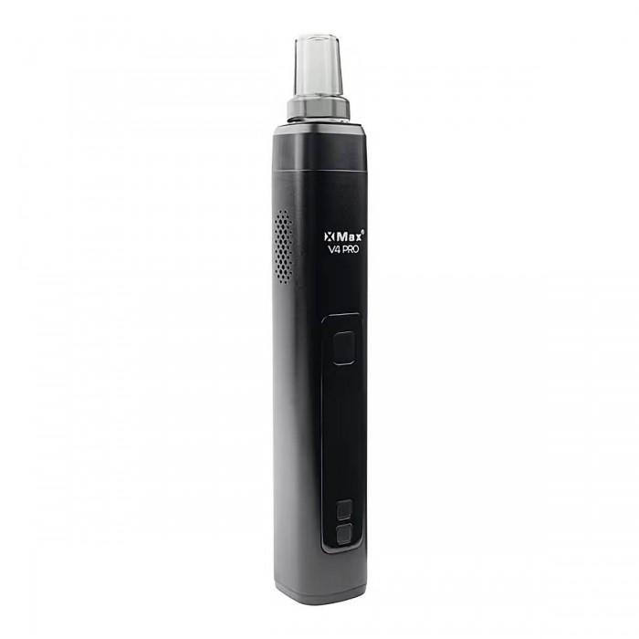 Vaporizador de hierbas y concentrados X-Max V4 Pro Black, perspectiva.