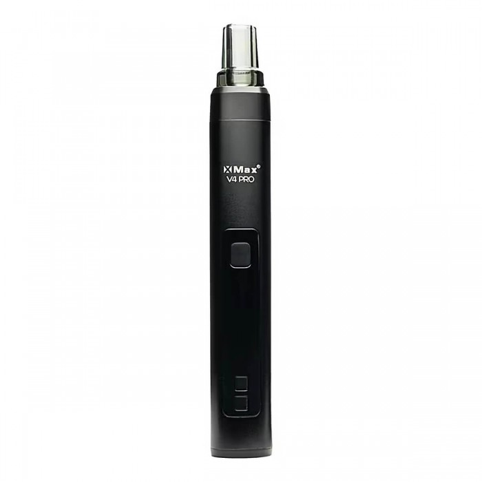 Vaporizador de hierbas y concentrados X-Max V4 Pro Black, frontal.