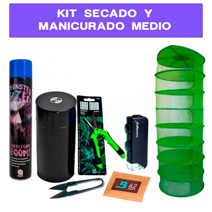 Kit de secado y manicurado de hongos, setas y cogollos.