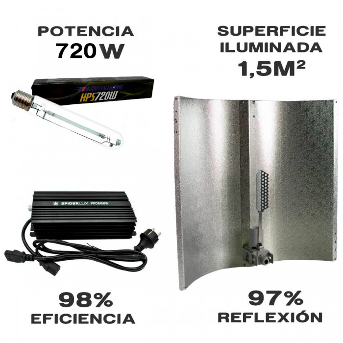 Kit de iluminación de 600w electrónico